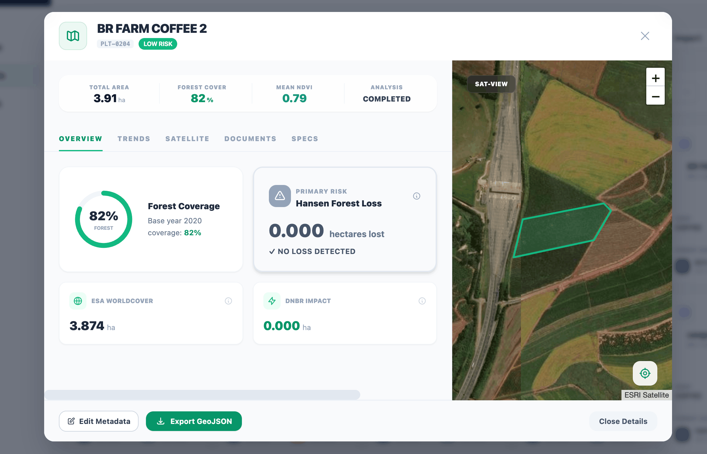EasyTrace Platform Map Explorer